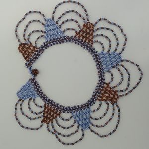 Handmade Blue and Brown Necklace